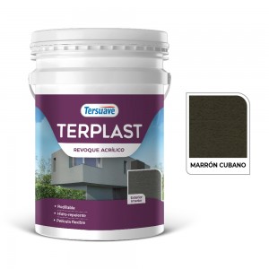 TERPLAST REVESTIMIENTO ACRILICO MARRON CUBANO TERSUAVE 25K